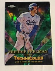 Freddie Freeman [Green] Baseball Cards 2023 Topps Chrome in Technicolor Prices