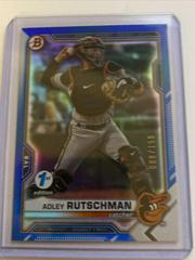 Adley Rutschman [Blue Foil] #BD-31 Baseball Cards 2021 Bowman Draft 1st Edition Prices