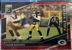 Aaron Rodgers [Red] Football Cards 2022 Panini Donruss Elite Field Vision Prices