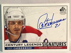Guy Carbonneau Hockey Cards 2020 SP Signature Edition Legends Century Prices