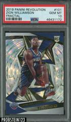 Zion Williamson [Fractal] #101 Basketball Cards 2019 Panini Revolution Prices