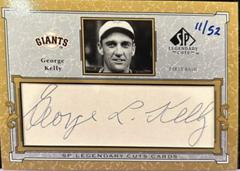 George Kelly [Autographs] #C-GK Baseball Cards 2001 SP Legendary Cuts Signature Prices