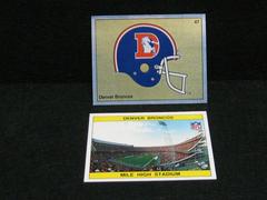 Denver Broncos Helmet [Foil] Football Cards 1988 Panini Sticker Prices