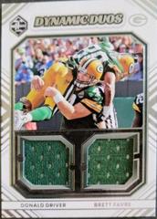 Donald Driver, Brett Favre [Silver] Football Cards 2022 Panini Limited Dynamic Duos Prices