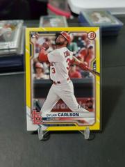 Dylan Carlson [Yellow] #35 Baseball Cards 2021 Bowman Prices