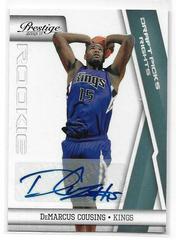 DeMarcus Cousins [Draft Picks Rights Autograph] #215 Basketball Cards 2010 Panini Prestige Prices