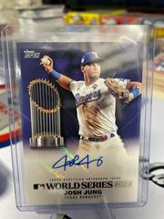 Josh Jung #WSA-JJ Baseball Cards 2024 Topps World Series Champion Autograph Prices