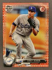 Corey Seager [Red Holiday Sweater] Baseball Cards 2017 Topps Holiday Bowman Prices