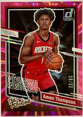 Amen Thompson [Pink] #4 Basketball Cards 2023 Panini Donruss The Rookies Prices