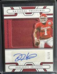 Jalen Hurts [Blue] #SIL-JHU Football Cards 2022 Panini National Treasures Collegiate Silhouettes Signatures Prices