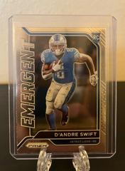 D'Andre Swift #18 Football Cards 2020 Panini Prizm Emergent Prices
