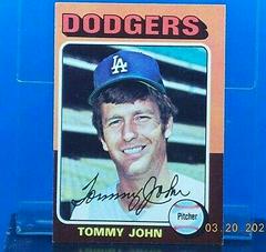 Tommy John #47 Baseball Cards 1975 Topps Prices