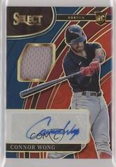 Connor Wong [Tri Color] Baseball Cards 2022 Panini Select Rookie Jersey Autographs Prices