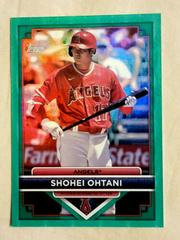 Shohei Ohtani [Green] #100 Baseball Cards 2023 Topps Flagship Collection Prices