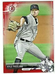 Kyle Freeland [Red] Baseball Cards 2017 Bowman Prospects Prices