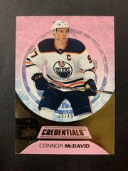 Connor McDavid [Pink] #1 Hockey Cards 2021 Upper Deck Credentials Prices