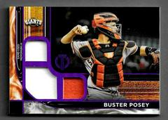 Buster Posey [Purple] Baseball Cards 2022 Topps Tribute Triple Relics Prices