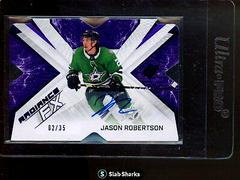 Jason Robertson [Purple Autograph] #RFX-32 Hockey Cards 2022 SPx Radiance FX Prices