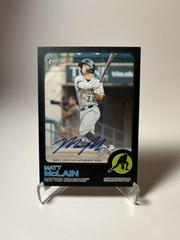 Matt McLain [Black] Baseball Cards 2022 Topps Heritage Minor League Real One Autographs Prices