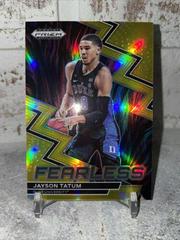 Jayson Tatum [Gold] #19 Basketball Cards 2023 Panini Prizm Draft Picks Fearless Prices