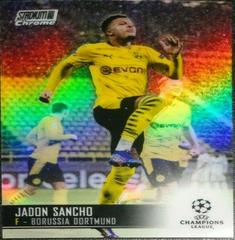 Jadon Sancho [Refractor] Soccer Cards 2020 Stadium Club Chrome UEFA Champions League Prices