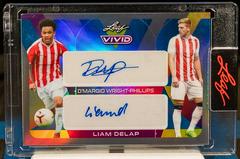 D'Margio Wright Phillips , Liam Delap [Gray] Soccer Cards 2022 Leaf Vivid Dual Autographs Prices