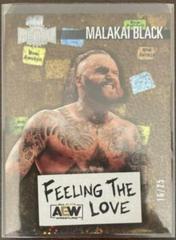 Malakai Black [Gold] #FL-11 Wrestling Cards 2022 SkyBox Metal Universe AEW Feeling the Love Prices