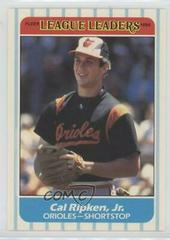 Cal Ripken Jr. #35 Baseball Cards 1986 Fleer League Leaders Prices