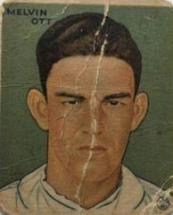 Mel Ott #127 Baseball Cards 1933 Goudey Prices