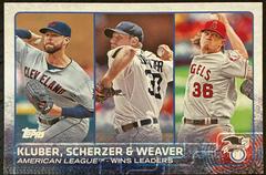 Corey Kluber/Jered Weaver/Max Scherzer #214 Baseball Cards 2015 Topps Prices