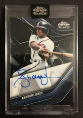 Andruw Jones [Refractor] #CBA-AJO Baseball Cards 2023 Topps Chrome Black Autographs Prices