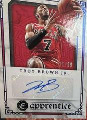 Troy Brown Jr. [Blue] #APR-TBJ Basketball Cards 2020 Panini Chronicles Apprentice Signatures Prices