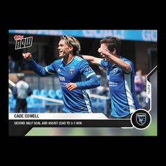 Cade Cowell #5 Soccer Cards 2021 Topps Now MLS Prices