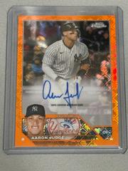 Aaron Judge [Orange] #RCA-AJ Baseball Cards 2023 Topps Chrome Logofractor Autograph Prices