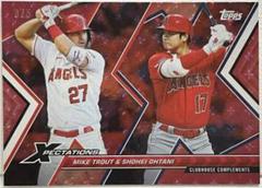 Mike Trout, Shohei Ohtani [Plasma Pink] #57 Baseball Cards 2023 Topps Xpectations Prices