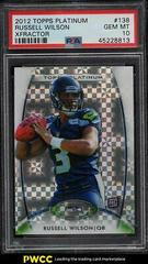 Russell Wilson [Xfractor] #138 Football Cards 2012 Topps Platinum Prices