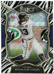 Ronald Acuna Jr. [Zebra] Baseball Cards 2021 Panini Select Prices