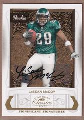 LeSean McCoy [Significant Signatures Gold] #215 Football Cards 2009 Panini Donruss Classics Prices