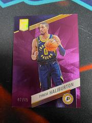 Tyrese Haliburton [Purple] #100 Basketball Cards 2022 Panini Donruss Elite Prices