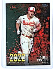 Mike Trout [Black] Baseball Cards 2023 Topps 2022 Greatest Hits Prices