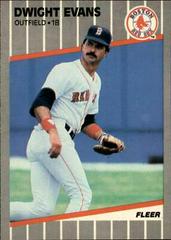 Dwight Evans #87 Baseball Cards 1989 Fleer Glossy Prices
