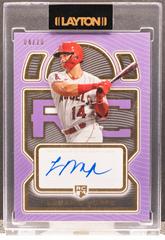 Logan O'Hoppe [Purple] #DRA-LOH Baseball Cards 2023 Topps Definitive Rookie Autographs Collection Prices