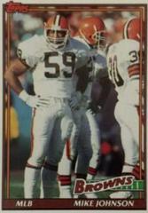 Mike Johnson #592 Football Cards 1991 Topps Prices