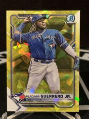 Vladimir Guerrero Jr. [Yellow] Baseball Cards 2021 Bowman Chrome Sapphire Prices