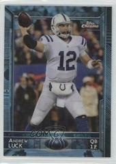 Andrew Luck [Blue Wave Refractor] #6 Football Cards 2015 Topps Chrome Prices