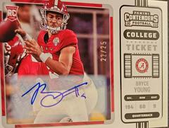 Bryce Young [Autograph] #1 Football Cards 2023 Panini Chronicles Draft Picks Contenders College Ticket Prices