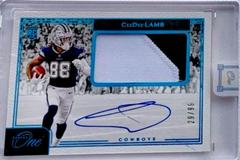 CeeDee Lamb [Patch Autograph Blue] #5 Football Cards 2020 Panini One Prices