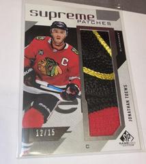 Jonathan Toews [Patches] Hockey Cards 2021 SP Game Used Supreme Prices