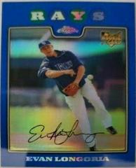 Evan Longoria [Blue Refractor] #193 Baseball Cards 2008 Topps Chrome Prices