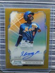 Ronny Mauricio [Gold] #RM Baseball Cards 2019 Bowman Sterling Prospect Autographs Prices